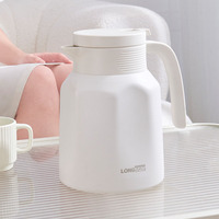 Carafe à café isotherme en acier inoxydable 1600 ml, design classique, légère, bouilloire sous vide 304, poignée portable, pour fêtes, maintien au chaud 12-24 heures