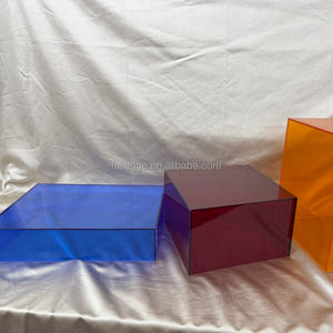 Ensembles de décoration de fête, ensemble de 7 pièces, <span class=keywords><strong>support</strong></span> à gâteau en acrylique, présentoir de luxe pour desserts, boîte à desserts pour événements de restauration - Product Image 4