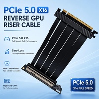 Câble Riser PCIe 5.0 X16 inversé à âme en cuivre TPE, résistant aux hautes températures, blindage multicouche, pour serveur de centre de données