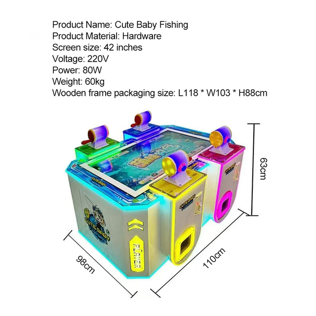 Factory Wholesale Arcade Games Indoor Play Equipment Multi-player Fishing Lottery Redemption for Machine for English