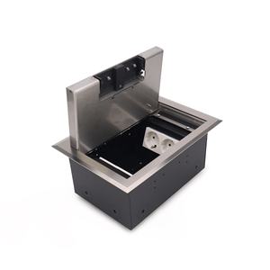 Caja de Suelo Empotrada de 2 Tomas con Puertos de Datos y Alimentación para Oficinas y Salas de Reuniones - Product Image 3