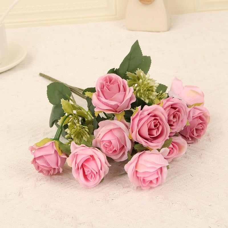 Bolyway AY-0104 Fleur Rose Artificielle - High Quality Artificial Silk Roses for Wedding Home Decor