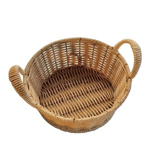 Yuanjin Rattan Fruit <b>Basket</b> Oval <b>Large</b> Size With Handle For Kitchen Living Room <b>Storage</b> - Product Image 3