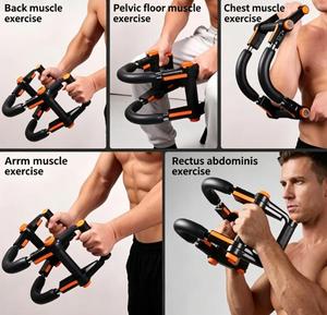 Entraîneur de force des bras multifonctionnel à ressort avec engrenages réglables et tube en acier pour hommes, femmes, équipement de fitness domestique - Product Image 3