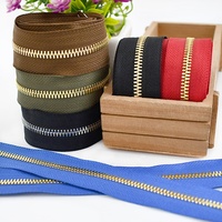 Deepeel ZA221 5 # bricolage à la main couture bagages matériel accessoires remplaçable alliage fermeture éclair bande pour vêtement sac et chaussures