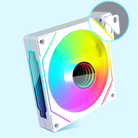 Ventilateur de PC RVB 120mm plastique RVB CPU Cooler Mirror Computer Case for Gaming-Haute performance et ventilateurs élégants et refroidissement