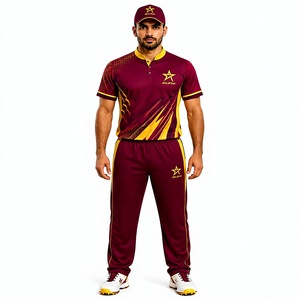 Uniforme de Cricket para Club o Liga, Tela Transpirable para Mayor Comodidad, Uniforme de Cricket Personalizado al por Mayor con Logotipos de Patrocinadores del Equipo - Product Image 1