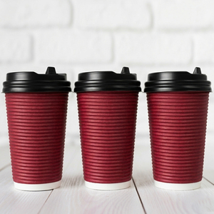 แก้วกระดาษกา<span class=keywords><strong>แฟ</strong></span>ร้อนเคลือบ PE สองชั้น 280 แกรม |   แก้ว<span class=keywords><strong>ชา</strong></span>แบบใช้แล้วทิ้งขนาด 8 ออนซ์ 12 ออนซ์ 16 ออนซ์ เป็นมิตรกับสิ่งแวดล้อม พร้อมฝาปิด สำหรับร้านกา<span class=keywords><strong>แฟ</strong></span> - Product Image 6