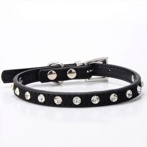 Collar de Perro de PU Suave con Pedrería, Diseño Moderno y Elegante, Ajustable para Mascotas Pequeñas - Product Image 5