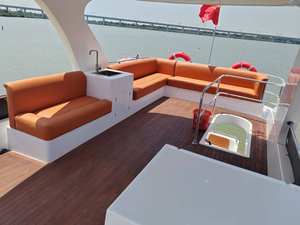 Grandsea 65-Fuß-Kajüt-Yacht mit Fiberglas-Rumpf aufblasbares Party-Angelboot Fluss-Innenbordmotor Fiberglas-Vergnügungskreuzfahrt im Angebot - Product Image 5