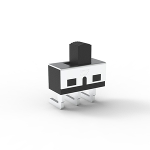 Interruptor Deslizante SPDT de Ángulo Recto XKB Connection SS-12D06G5, 3A 125V, 12.95x6.6mm, Actuador Negro, ROHS - Product Image 1