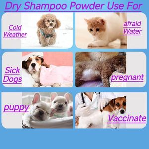 ผงแชมพูสำหรับสุนัขแบบไม่ใช้น้ำผลิตภัณฑ์ทำความสะอาดสุนัขสำหรับสัตว์เลี้ยงแบบแห้ง - Product Image 2