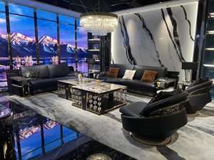 2024 lujo cuero moderno seccional diseñador sofás completos conjuntos de sofás Live sofá muebles sala de estar sofás conjuntos - Product Image 3