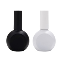 Flacons de vernis à ongles en gel UV rechargeables de 33 ml, flacons en verre vides pour vernis à ongles avec pinceau