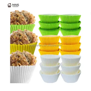 MaisBakery einweg-papier muffin runde silikon-pappekuchenbecher backen cupcake muffin liners cupcake-etui für bäckerei lieferung