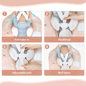 The <b>Pink</b> Princess Baby Swimming Float <b>Pink</b> Swan Design For Child Pool Water Park Use Environmentally Friendly PVC - Product Image 3