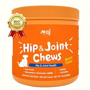 Suplemento OEM para Mascotas para la Salud de Cadera y Articulaciones en Perros con Glucosamina, Condroitina y MSM, Cúrcuma Orgánica y Mejillón de Labio Verde - Product Image 1