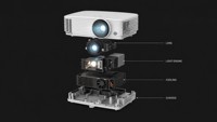 Projecteur de Conférence Professionnel AF609 1080P Full HD 4000 Lumens Double 3D