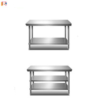 Meja Kerja Dapur Berkualitas Tinggi 600*400*800-150- Stainless Steel