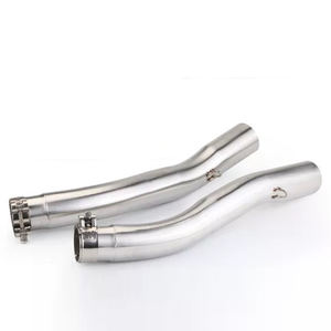 Pour Kawasaki <span class=keywords><strong>Z1000</strong></span> 2003-2006, échappement de moto, double tuyau de liaison intermédiaire, connecte deux silencieux à interface de 51 mm, <span class=keywords><strong>ligne</strong></span> de course - Product Image 5