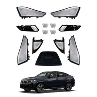 Couverture de haut-parleur éclairée par LED RGB avec lumière ambiante pour X5 G05, lampe d'ambiance intérieure de voiture, accessoires de modification automobile