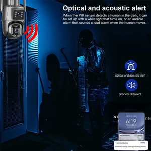 4G / WiFi Solar Camera Dual Lens Screen Outdoor 8MP 4K Low <b>Power</b> <b>Battery</b> IP PIR Human Detection <b>CCTV</b> Security Protection Cameras - Product Image 3