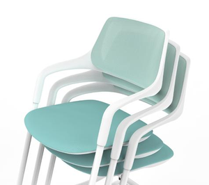 Chaise de bureau ergonomique moderne empilable en métal de haute qualité pour hôtel, conférence et salle à manger à domicile – Vente en gros - Product Image 5