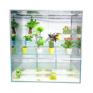 Tùy Chỉnh Lớn Siêu Rõ Ràng Thủy Tinh Bản địa Bể Cá Hệ Thống Tràn Cho Cầu Thang Công Nghiệp Phòng Tắm Phòng Tập Thể Dục Rèm Tường Nhà Kính - Product Image 4