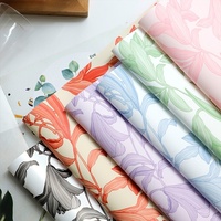 Luxuriöses Blumenstrauß-Einwickelpapier Retro Lilien-Blumenmuster Designerpapier für Hochzeitsgeschenke Blumenarrangements Blumenladenbedarf