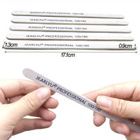 Lime à ongles professionnelle double face en forme de goutte d'eau, lime à ongles fine pour ongles naturels et artificiels, outils de manucure