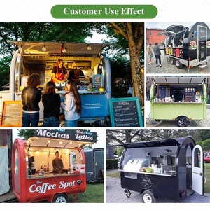 Fruit Coffee Boba Cart Charcuterie Mobile Street <strong>Food</strong> <strong>Stand</strong> Beauty Trailer Shop with Wheel Full Kitchen - Product Image 6