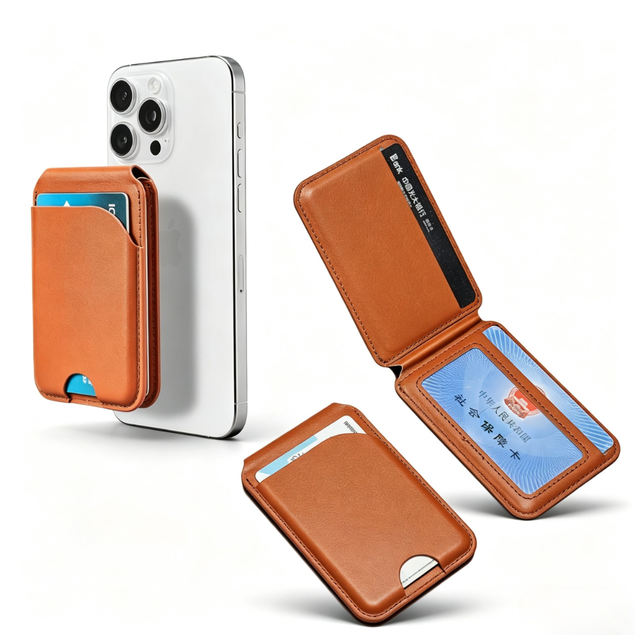 Magsafe Wallet for iPhone Magnetic Wallet for iPhone 17 Pro/17 Pro Max/17 Plus/15/14/13/12 Series Smart Magsafe Wallet Stand
