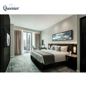 Ensemble de meubles d'hôtel 5 étoiles de luxe en bois massif <span class=keywords><strong>Kempinski</strong></span>, ensemble de chambre d'hôtel moderne, lit rembourré pour petit appartement - Product Image 2