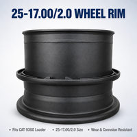 Jante en acier personnalisée OEM 25-17.00 pour chargeuse sur pneus DOOSAN DL220 DL250, pneu OTR 20.5R25