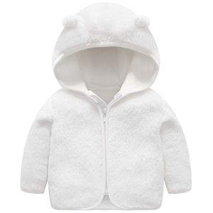 <span class=keywords><strong>Veste</strong></span> polaire à capuche pour bébés garçons et filles, manteau <span class=keywords><strong>Teddy</strong></span> zippé avec motif ours mignon, en Sherpa doux, coupe courte, pour printemps et automne, vêtement d'extérieur chaud avec poches - Product Image 1