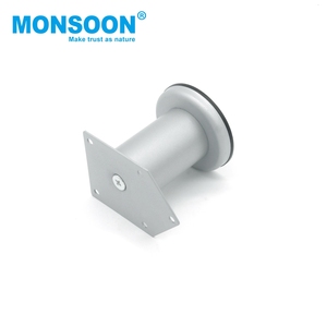 Patas para sala de estar exterior MONSOON, patas de sofá cromadas de 4 pulgadas, patas redondas de repuesto para sofá, cama o gabinete. - Product Image 2