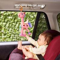 Tumama enfants en peluche jouets suspendus cheval rose siège de voiture suspendu hochet jouet bébé Mobile suspendu anneau de dentition pour poussette et berceau