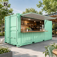 Effiziente Container-Küche Food Truck Mobiles Restaurant Bar Verzinkter Catering-Wagen