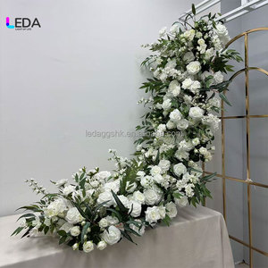Elegantes Decoraciones de Flores Artificiales de Seda Blanca de Lujo, Estilo Moderno de Alta Calidad para Bodas y Fiestas - Product Image 2