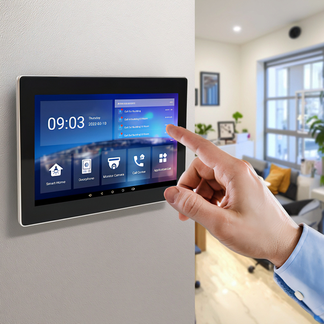 2022 TCP/IP Video Doorphone for Multiple Apartment 10 Inch Indoor Monitor Network Intercom System