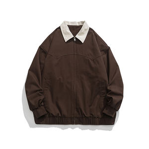 Chaqueta Retro con Logotipo Personalizado, Chaqueta Informal Corta con Bordado Simple para Hombre, Abrigo Informal para Pareja, Cómodo, Moderno y Popular para Actividades al Aire Libre - Product Image 4