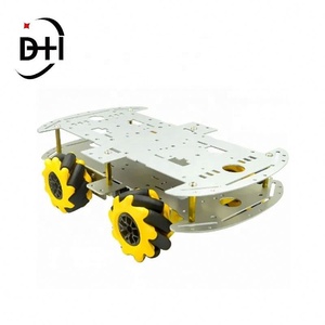 Chasis de Coche con Ruedas Mecanum de Aleación de Aluminio, Chasis 4x4 con Tracción en las Cuatro Ruedas para Proyectos DIY con Evitación Inteligente de Obstáculos por Ultrasonidos - Product Image 2