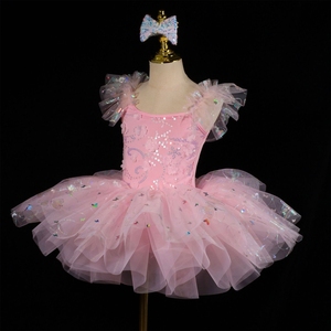 Traje de Baile para Niñas de 2 a 14 Años, Vestido Tutú para Práctica de Danza Libre, Ballet y Actuaciones en Escenario, Ideal para Fiestas Temáticas - Product Image 5