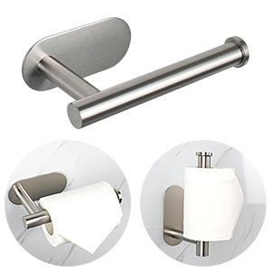 <span class=keywords><strong>Portarrollos</strong></span> de <span class=keywords><strong>Cocina</strong></span> de Acero Inoxidable, Autoadhesivo, <span class=keywords><strong>Sin</strong></span> Clavos, Montado en la Pared, Metálico, Negro, Estilo Americano, <span class=keywords><strong>Portarrollos</strong></span> de Papel Higiénico - Product Image 3