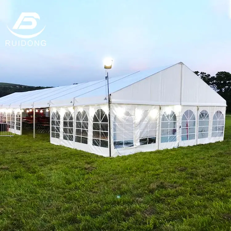 Wholesale Large Temporary Marquee Clear Span A-Frame Outdoor Transparent Pvc Roof Party Event Tent Wedding For 300 To 500 People