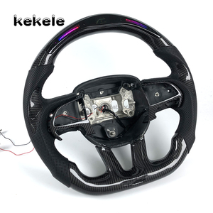 Volante Deportivo de Fibra de Carbono Personalizado con LED para Dodge Charger Challenger Hellcat SRT <span class=keywords><strong>RT</strong></span> 392, Totalmente Personalizable - Product Image 5