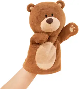 NEUE Teddybär Plüsch tier Handpuppe mit beweglichen Armen Handpuppen für Kinder jeden Alters
