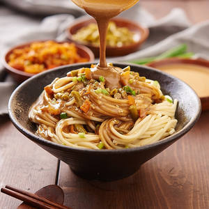 Nouilles Wuhan Regan bouillies alcalines authentiques, sachet de condiment pour <span class=keywords><strong>petit</strong></span>-déjeuner instantané, mélange sec prêt à l'emploi, Chenghou Food - Product Image 3