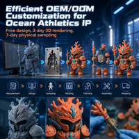 Meiyantoys, fabricant OEM, figurines d'action en résine personnalisées, figurine d'action mignonne de gardien de corail imprimée en 3D pour les marchandises de jeu