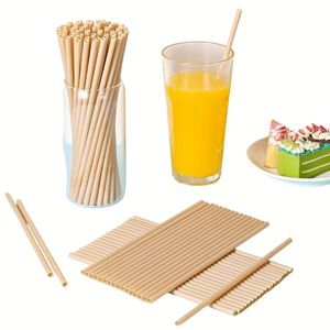 Matériau naturel de paille de canne à sucre écologique de haute qualité avec logo personnalisé pour les emballages en papier individuels de voyage inclus - Product Image 3